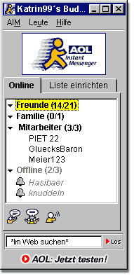 AIM Buddyliste